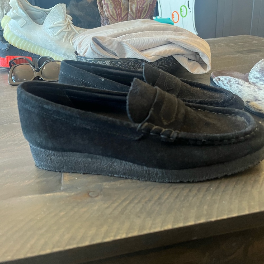 Black Suede Loafers